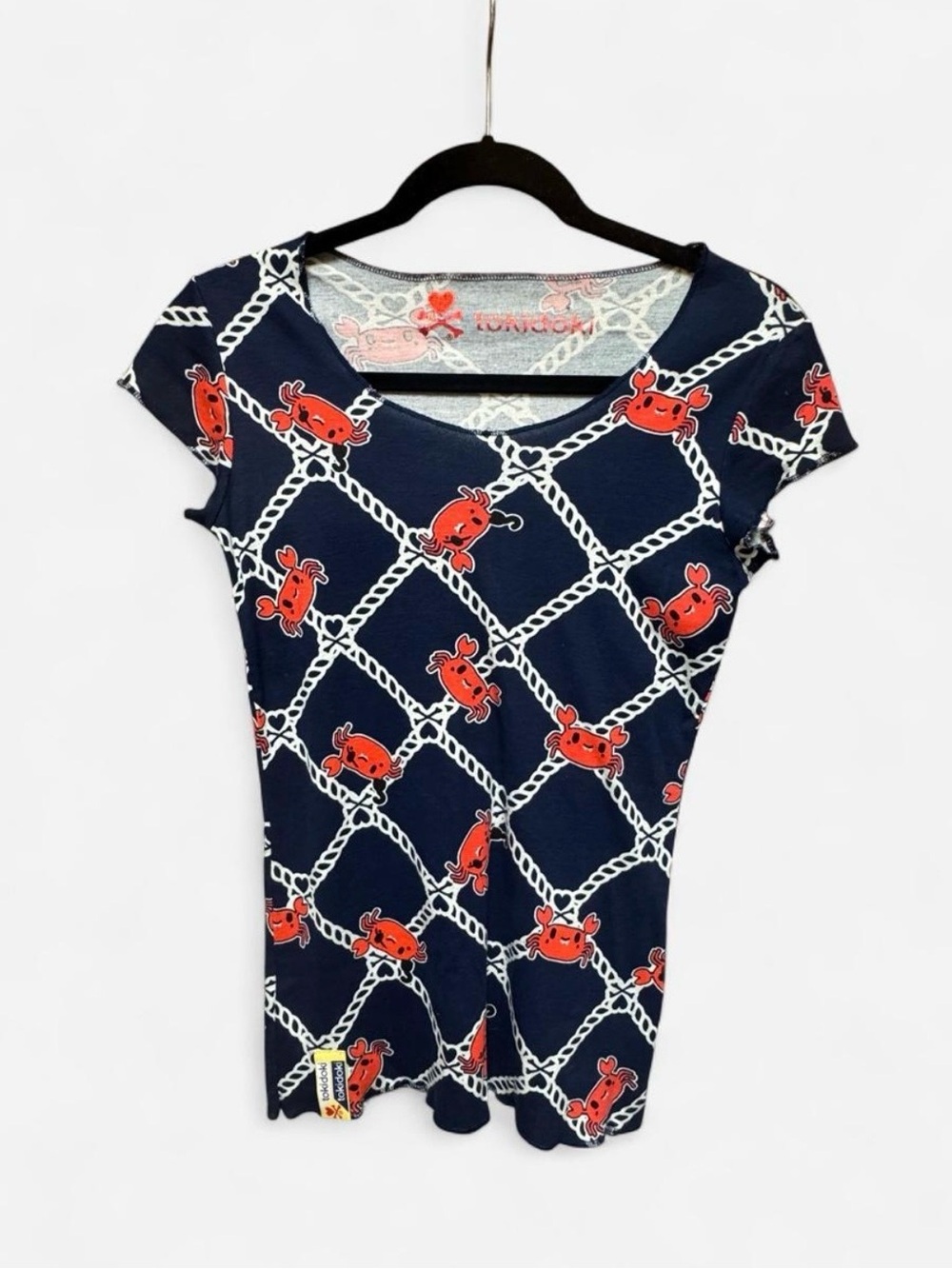 Tokidoki Pirate Crab Pima Cotton Cap Sleeve Baby Tee